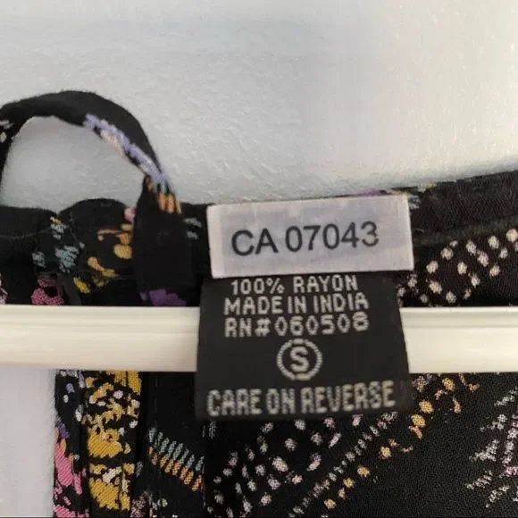 ANGIE Retro boho Style romper black S bell sleeve - Picture 7 of 9